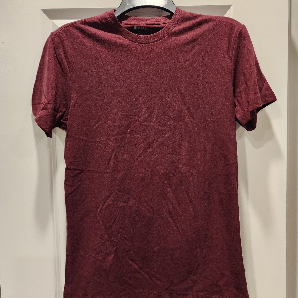 **Brand New** Burgundy Plain Tee